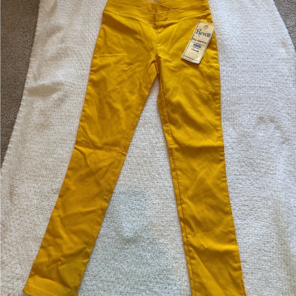 Revolt Jeans Yellow Jeggings Slim Fit Cropped